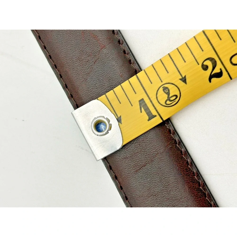Men's Belt Imported Italian Leather Silver Golf Conchos 45 in‎ Classic Smooth